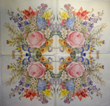 467 Rosen - 3-lagig - 35x35 cm